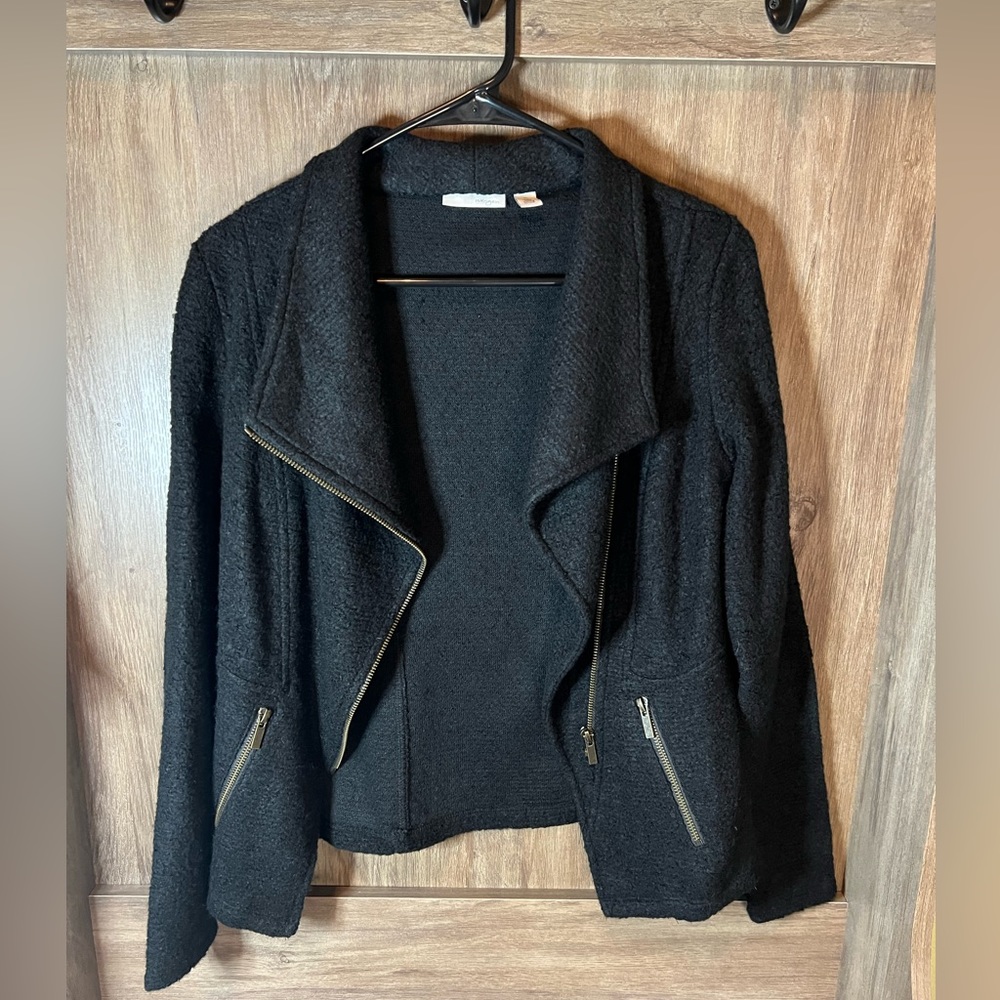 Black Halogen Moto Zipper Jacket